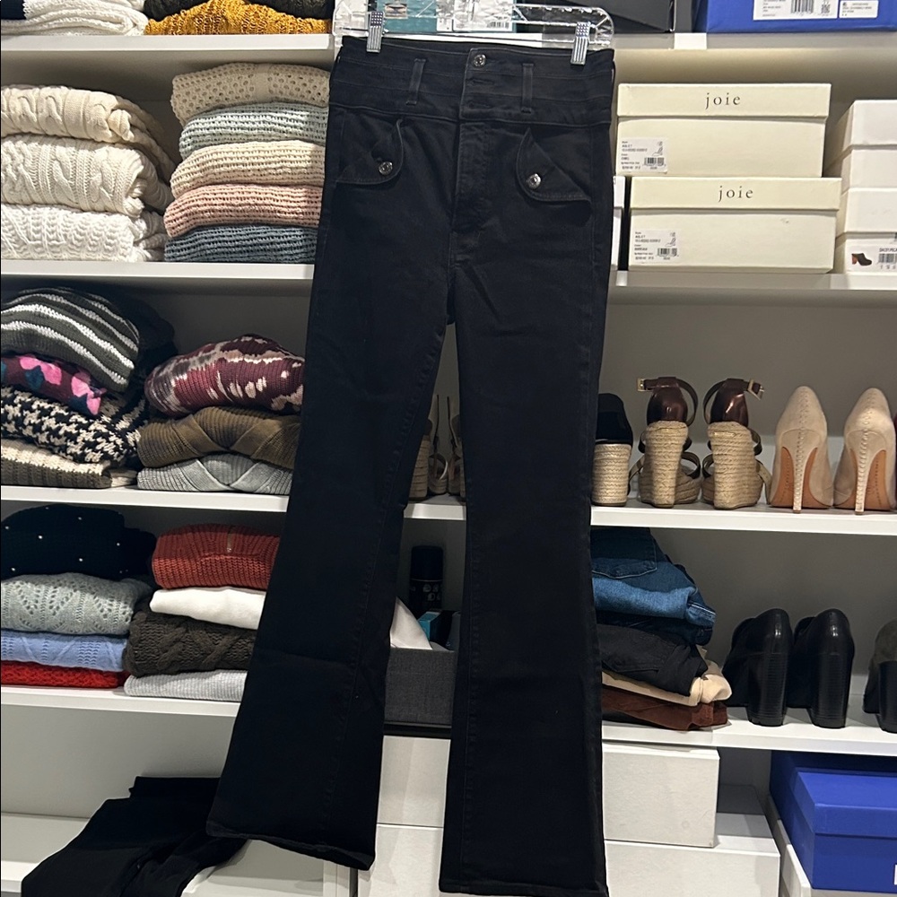 Veronica Beard Black Flared Pants